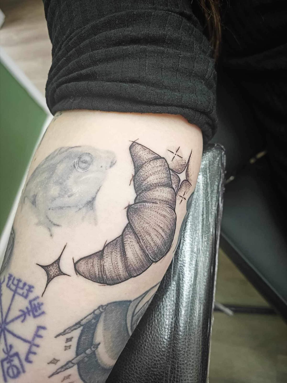 Black & Grey tattoo by Laurie Watts