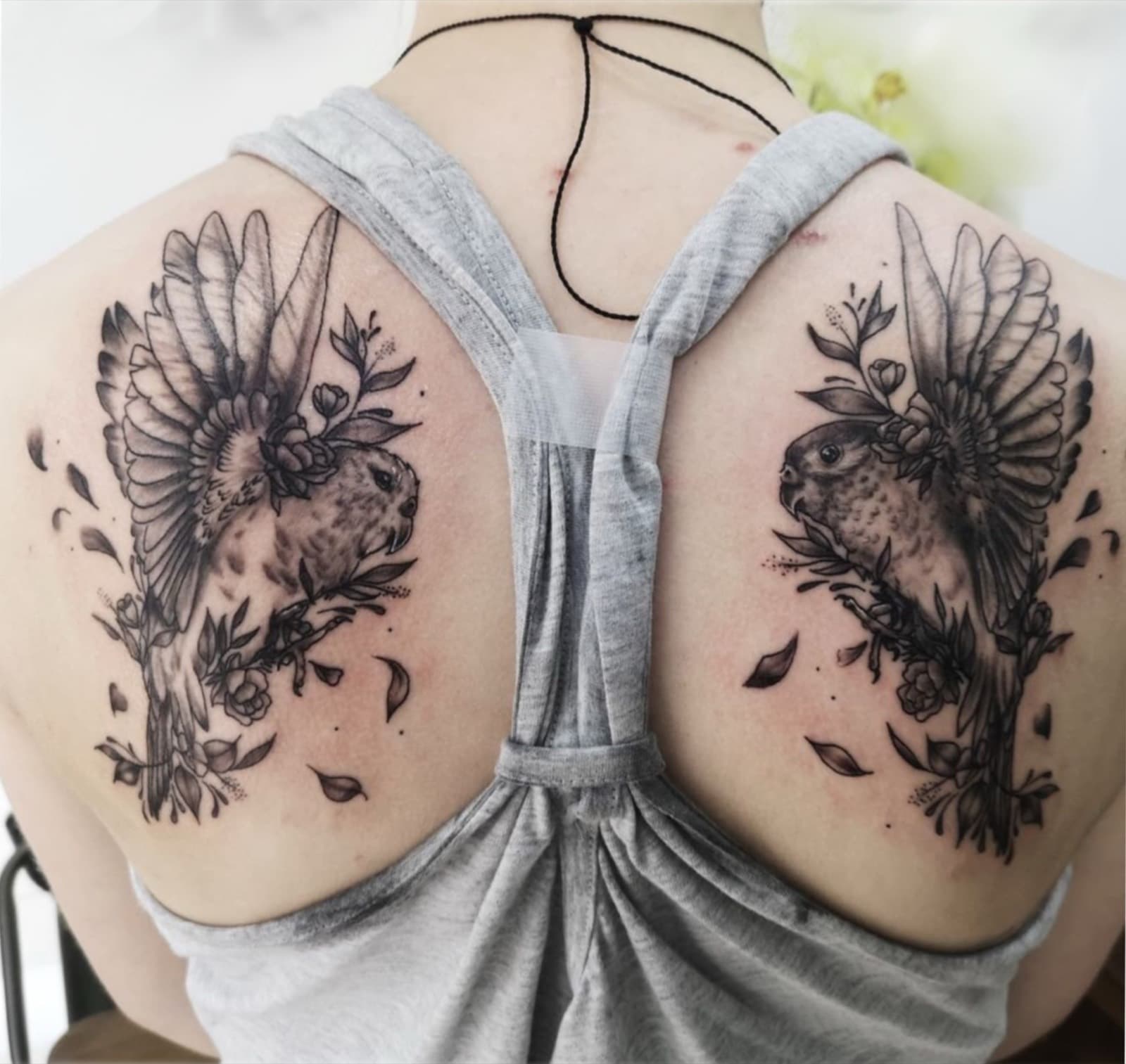 Black & Grey tattoo by Laurie Watts