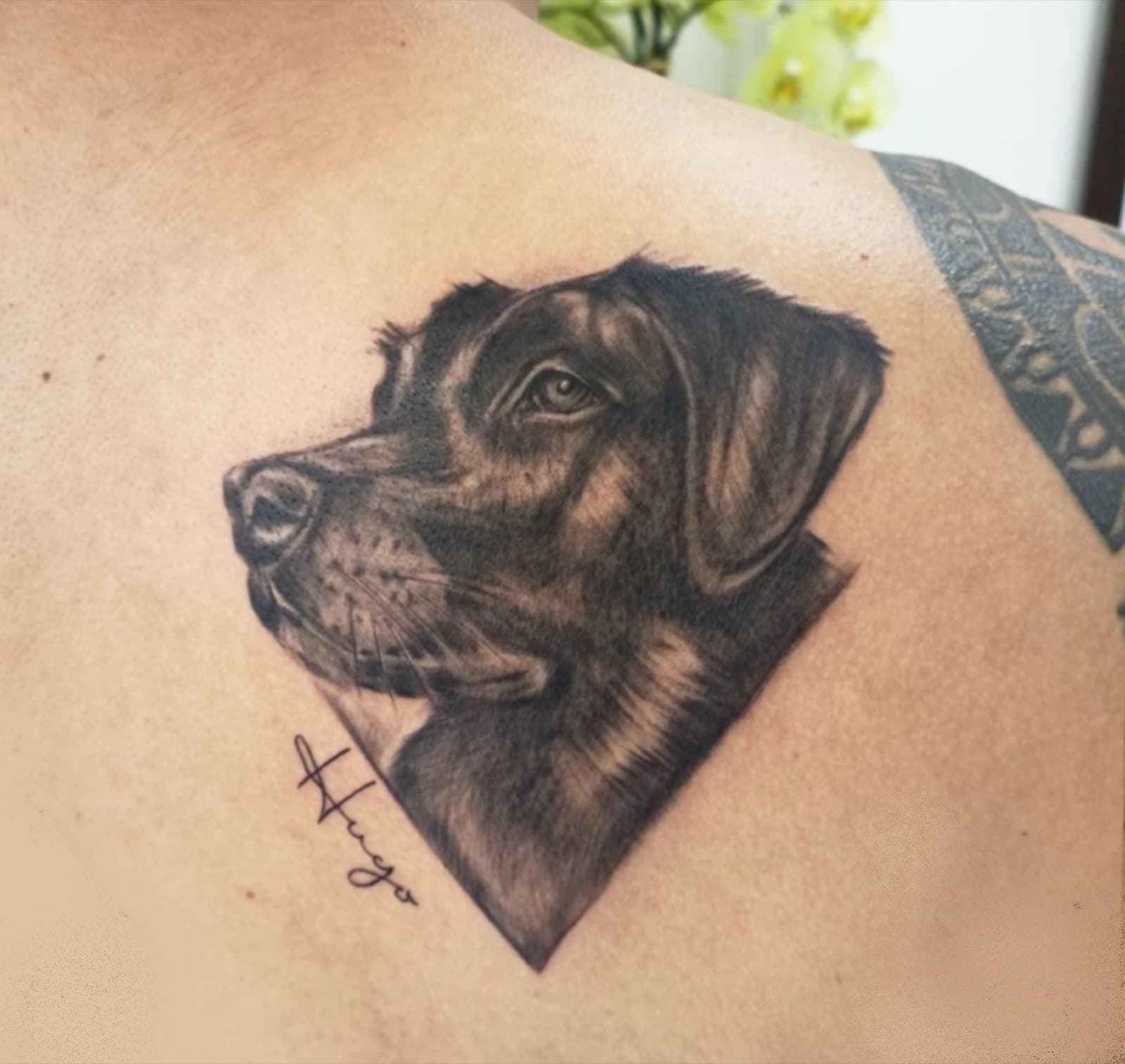 Black & Grey tattoo by Laurie Watts
