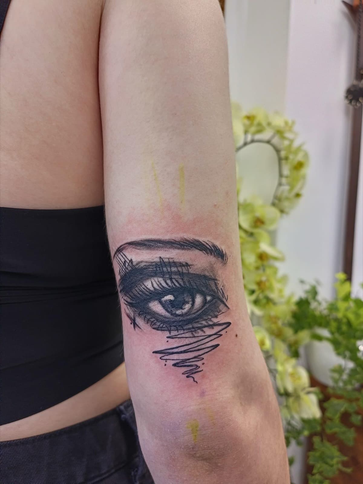 Black & Grey tattoo by Laurie Watts