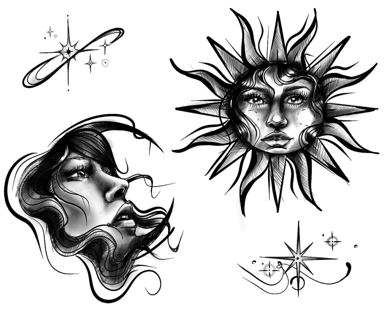 Designs & Flash tattoo by Laurie Watts