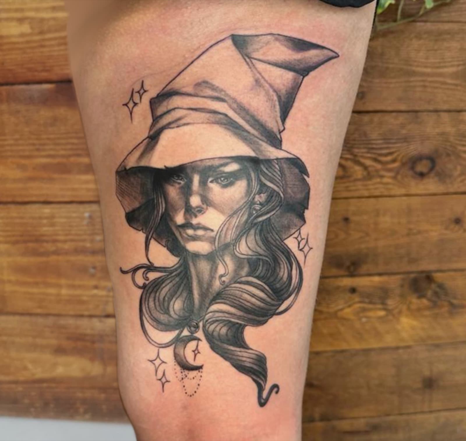 Black and grey tattoo by Laurie Watts